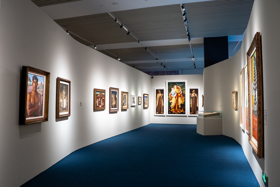 Espaço da exposição O Brasil de Portinari