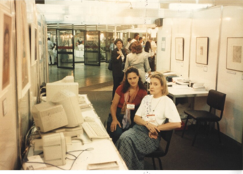 Equipe do Projeto Portinari na Feira de Informática COMDEX