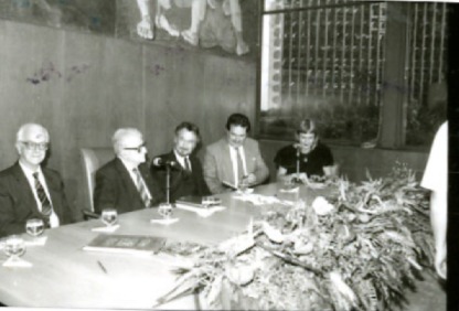 Instalação da Associação Cultural Candido Portinari durante cerimônia no Palácio Gustavo Capanema