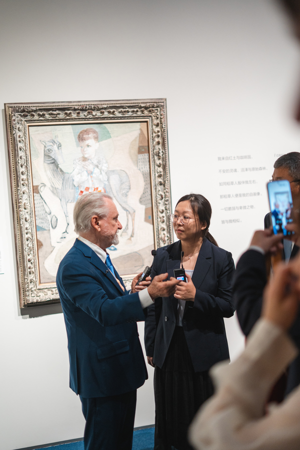 Cerimônia de abertura da exposição O Brasil de Portinari no Museu Nacional da China