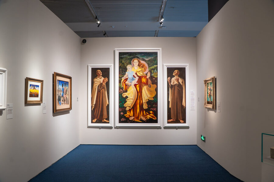Cerimônia de abertura da exposição O Brasil de Portinari no Museu Nacional da China