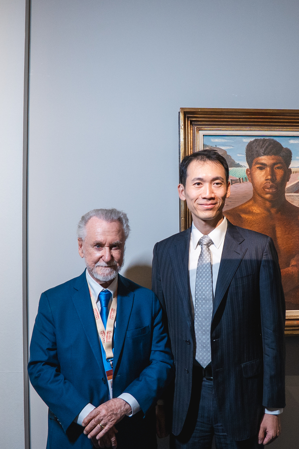 Cerimônia de abertura da exposição O Brasil de Portinari no Museu Nacional da China