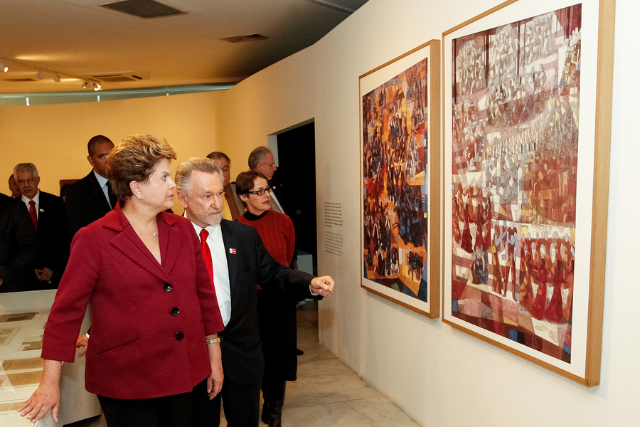 Exposição Guerra e Paz, de Portinari no  Memorial da América Latina