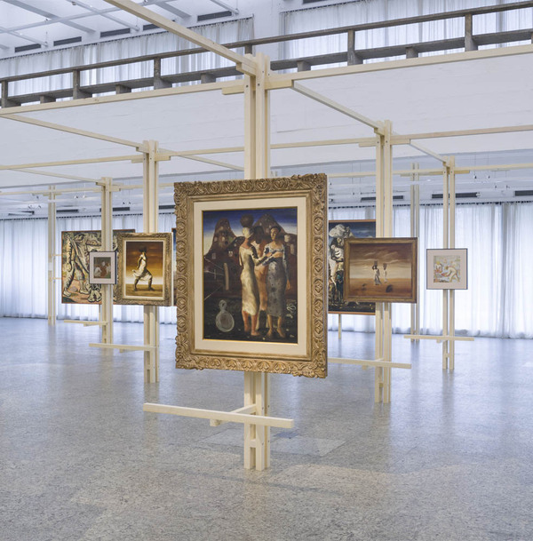 Espaço cenográfico da Exposição Portinari Popular no Museu de Arte de São Paulo