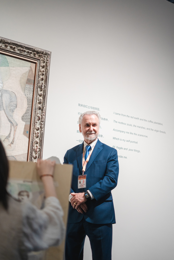 Cerimônia de abertura da exposição O Brasil de Portinari no Museu Nacional da China