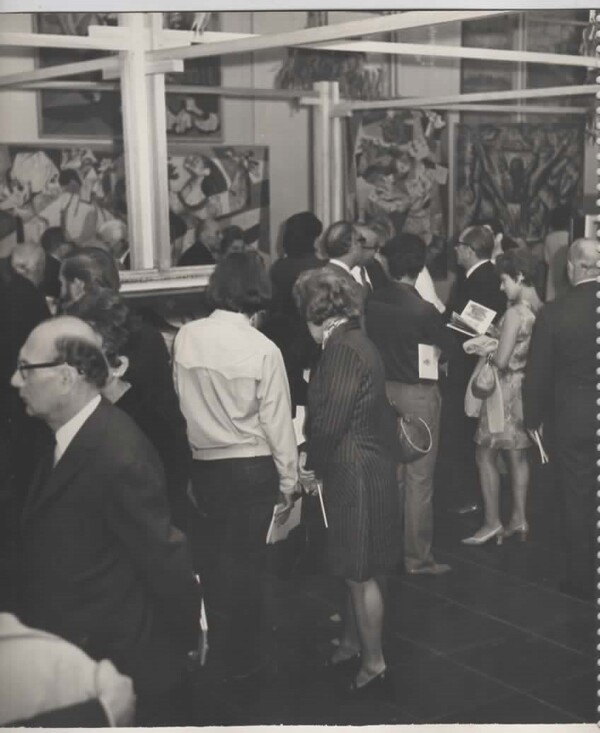 Inauguração da exposição Cem obras Primas de Portinari no Museu de Arte de São Paulo