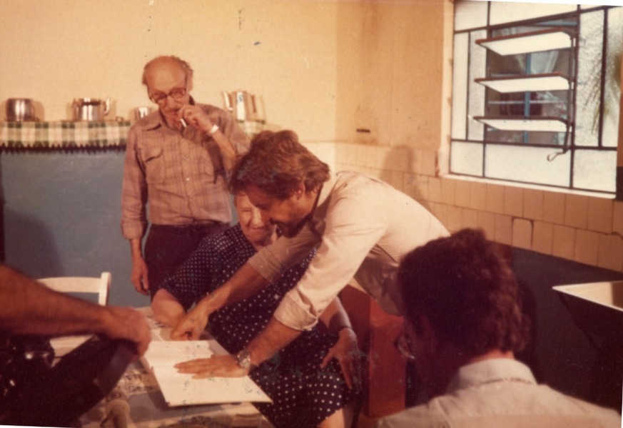 João Candido Portinari em visita a  Brodowski