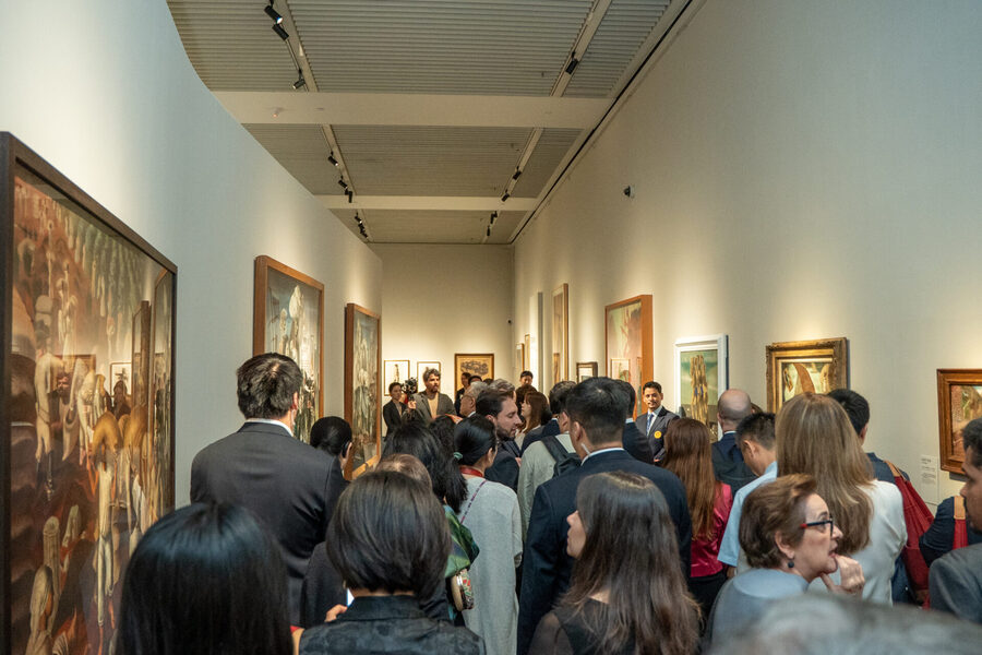 Cerimônia de abertura da exposição O Brasil de Portinari no Museu Nacional da China