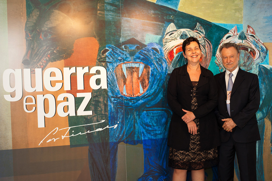 Inauguração da Exposição Guerra e Paz, de Portinari no  Memorial da América Latina