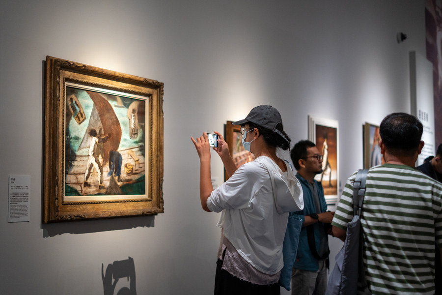Cerimônia de abertura da exposição O Brasil de Portinari no Museu Nacional da China