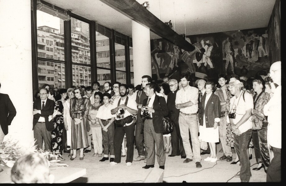 Instalação da Associação Cultural Candido Portinari durante cerimônia no Palácio Gustavo Capanema