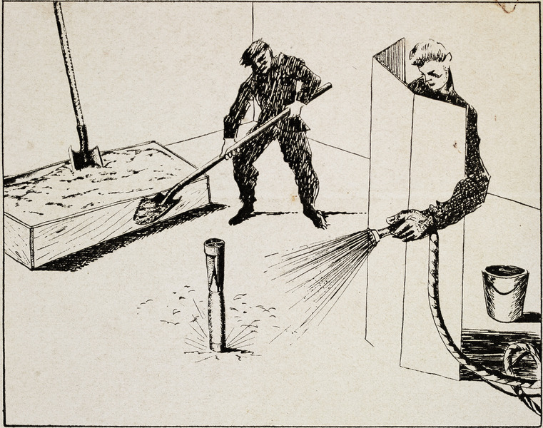 Extinção de Bomba Incendiária [cartaz]